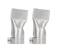Hot Air Welding Nozzles 40mm Mouth Width 2Pcs Stainless Steel Narrow Flat Welding Tip Nozzle for PVC Plastic Weldinggun Air Heatgun
