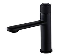 Hot and Cold Mixer Basin Brass Faucet with Aerator Ceramic Valves, Hostel Sink Tap for Hotel Toilet Kitchen Restroom Restaurant, Water Saving,Gray