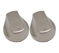 Hot-Ari ix Lot de 2 boutons de commande argentés compatibles avec four Ariston Hotpoint Indesit