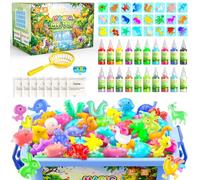 Hot Bee Lot de 20 couleurs Magic Water Elf, gel aqua 3D, thème ferme, jouet pour enfants, recharge de gel aqua, kit de bricolage, jouets cadeaux pour filles de 5, 6, 7, 8 ans