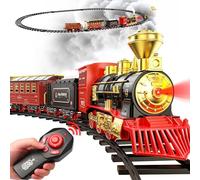 Hot Bee Train Électrique Télécommandé pour Enfants et Adultes - Circuit de Noël pour Sapin