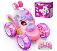 Hot Bee Voitures télécommandées, jouets pour enfants à partir de 3 ans, cadeaux licorne LED pour filles de 3, 4, 5, 6, 7 et 8 ans