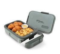Hot Bento PLUS - Lunch Box Chauffante Électrique Portable avec Batterie USB-C Amovible | Chauffe-Repas en 10 Min | Gamelle Chauffante pour Bureau, Voiture, École et Voyages | 994 ml | Ardoise