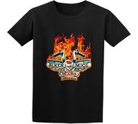 Hot Biker Mice from Mars Cartoon Mens 100% Cotton Short Sleeve Tshirt Black L