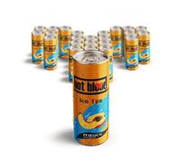 Hot Blood Thé glacé à la pêche, lot de 24, avec consigne jetable (24 x 330 ml)