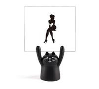 Hot Bra Belle femme art déco mode mémo support dessin animé chat noir décoration
