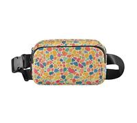 Hot Chili Peppers Sac banane tendance pour homme et femme Motif sans couture pour voyage, vacances, course à pied, Musique classique Reggae Color, 1 Size