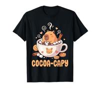 Hot Chocolate Capybara Cozy Winter Kawaii Art T-Shirt