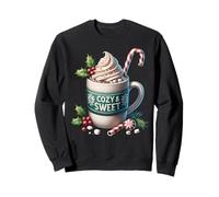 Hot Cocoa Mug and Xmas Decor for Women Men and Winter Lovers Sweatshirt