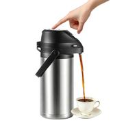 Hot Cold Tumbler - 1900ml Double Wall Vacuum Insulated Tumblers | Insulated Coffee Mug | Push Button Thermal Tumbler For Coffee Tea Water Beverage Travel Home School Office Camping