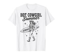 Hot Cowgirl Summer Howdy Surfing Vibes T-Shirt