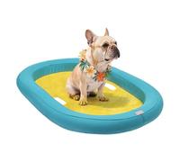 Hot Days Flotteur pour chien, 98,58 x 67 x 11,9 cm, tapis flottant pour chiot étanche, accessoire de jeu d'eau pour jardin, rivière, lac, piscine