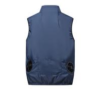Hot Days Gilet de refroidissement avec ventilateur silencieux alimenté par USB intégré, bleu, XL