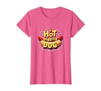 Hot Diggity Dog : Délices épicés pour Les Amateurs de saucisses T-Shirt, Femme, Rose Chiné, S