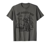 Hot Diggity Dog Doxie Grilling Teckel T-Shirt