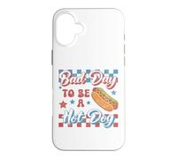 Hot Dog Bad Day to Be A Hot Dog Vintage du 4 Juillet Coque pour iPhone 16 Plus