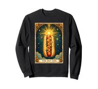 Hot Dog Bun Carte de Tarot Gourmand pour Amateur de Restauration Rapide Sweatshirt
