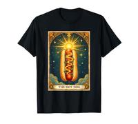 Hot Dog Bun Carte de Tarot Gourmand pour Amateur de Restauration Rapide T-Shirt