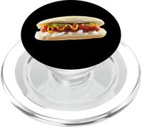 Hot Dog Classique avec Ketchup, Moutarde, reish et oignons PopSockets PopGrip pour MagSafe