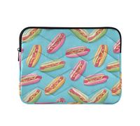 Hot Dog Housse sans couture pour ordinateur portable avec fermeture éclair 33 cm et 35,6 cm