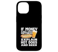 Hot Dog Lover Happiness Hot-dogs et bière Coque pour iPhone 14