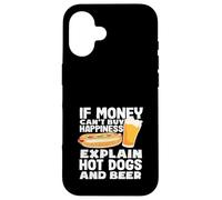 Hot Dog Lover Happiness Hot-dogs et bière Coque pour iPhone 16