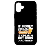 Hot Dog Lover Happiness Hot-dogs et bière Coque pour iPhone 16 Plus