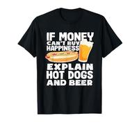 Hot Dog Lover Happiness Hot-dogs et bière T-Shirt
