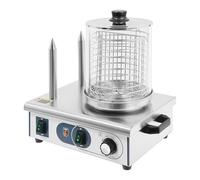 Hot Dog Machine 220 V pour petits pains et saucisses, tube chauffant amélioré, économe en énergie, facile à utiliser, pour restauration, café, kiosque, service de petit-déjeuner, fête, en acier
