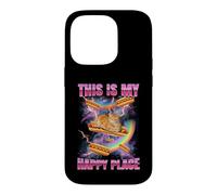 Hot Dog Meme Cat My Happy Place Bootleg Glizzy Hot Dog Coque pour iPhone 14 Pro