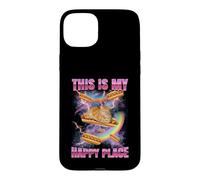 Hot Dog Meme Cat My Happy Place Bootleg Glizzy Hot Dog Coque pour iPhone 15 Plus