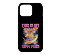 Hot Dog Meme Cat My Happy Place Bootleg Glizzy Hot Dog Coque pour iPhone 16 Pro