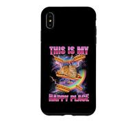 Hot Dog Meme Cat My Happy Place Bootleg Glizzy Hot Dog Coque pour iPhone XS Max
