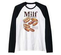 Hot Dog Milf Man I Love Franks Funny Glizzy Lover Hot Dog Manche Raglan