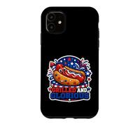« Hot Dog Patriotique grillé et glorieux » Coque pour iPhone 11
