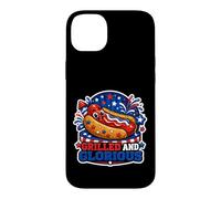 « Hot Dog Patriotique grillé et glorieux » Coque pour iPhone 14 Plus