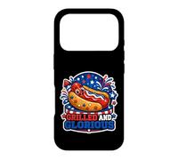 « Hot Dog Patriotique grillé et glorieux » Coque pour iPhone 17 Pro