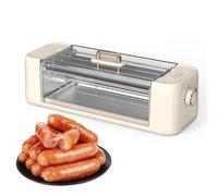 Hot Dog Roller 500 W Poêle grill de comptoir pour cuisine multifonction, idéale pour les fêtes et une utilisation commerciale