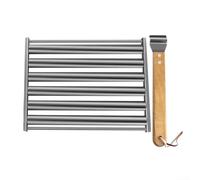 Hot-Dog Roller Rack amovible en acier inoxydable pour une cuisson homogène (grand)