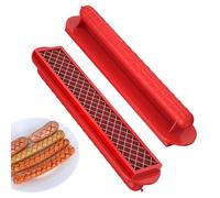 Hot-Dog Slicer Coupe-biscuits en acier inoxydable pour barbecue - Outils pour décider que les hot-dogs peuvent facilement choisir pour les saucisses, les fêtes de famille, les barbecues d'été, le