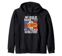 Hot Dogs in Baguettes It's a French Revolution Hot Dog Sweat à Capuche