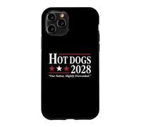 Hot Dogs : Parodie Humoristique des élections du 4 Juillet 2028 Coque pour iPhone 11 Pro