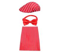 Hot Dogs Sodas Jerk Costume de serveuse de soirée du film années 1950 pour adulte femme homme et femme