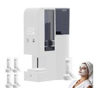 Hot Face Towels Machine, Automatic Disposable Towel Heater, 55°c Constant Temperature Compressed Towels Wamer, 5-Second Warming, Portable Towel Steamer for Facials(Five buckets of towels)