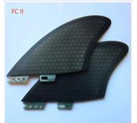 Hot Fish Surf Fin,Twin Set,Palmes De Planche De Surf,Gris,Vert - Type Gray Fc Ii