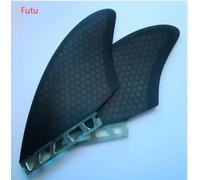 Hot Fish Surf Fin,Twin Set,Palmes De Planche De Surf,Gris,Vert - Type Gray Futu