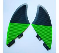 Hot Fish Surf Fin,Twin Set,Palmes De Planche De Surf,Gris,Vert - Type Green Fc Ii