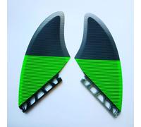 Hot Fish Surf Fin,Twin Set,Palmes De Planche De Surf,Gris,Vert - Type Green Futu