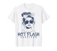 Hot Flash Survivor Menopause Hormone Humour Funny Women T-Shirt