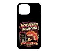 Hot Flash World Tour Humour Ménopause Style Rétro Coque pour iPhone 16 Pro Max